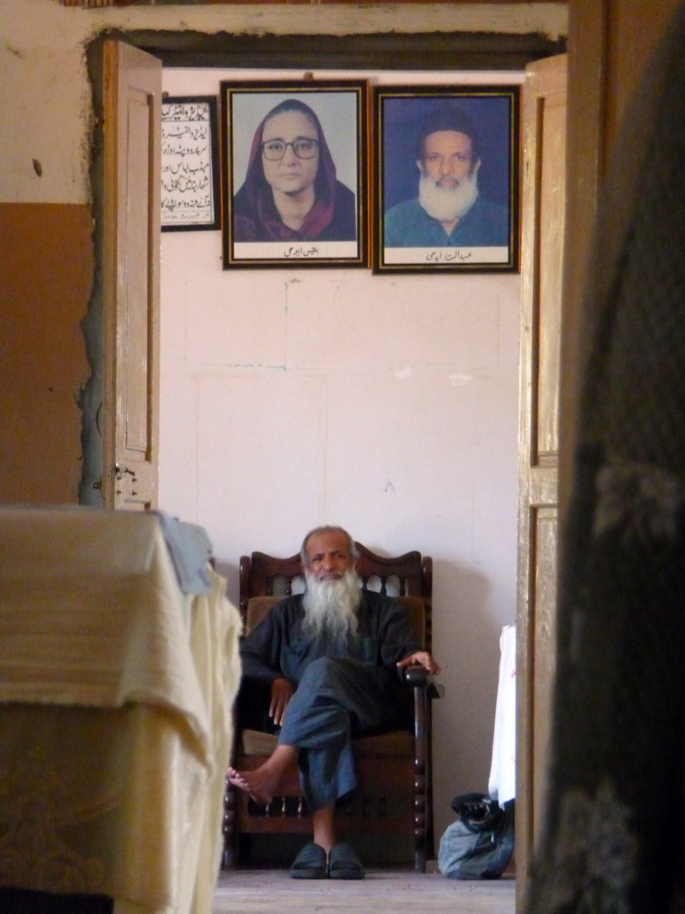 Abdul Sattar Edhi at Edhi Village